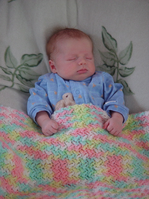 Jay's baby afgan made by his Mom