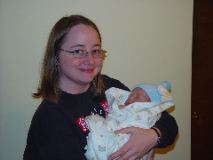 Pam holds Pierce